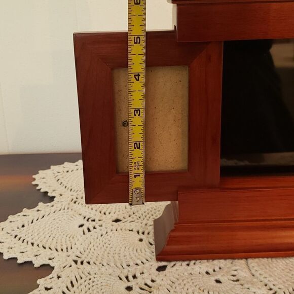 Beautiful Vintage Wooden Picture Frame  with One Center and 2 Sliding Windows - Picture 15 of 16